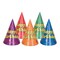 Beistle 6½in. Balloon & Confetti Birthday Cone Hats - 144 Pack